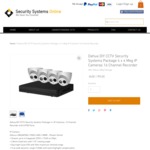 Security System DIY Package - 4x 4MP IP Cameras, 16 Channel Recorder, 4TB HDD - $836.50 Shipped @ Security Systems Online