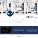 Win an Electrolux ComfortLift Dishwasher Worth $2,199 or 1 of 2 $200 Gift Cards from The Good Guys