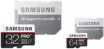 Samsung Pro Plus 32GB SD & Micro SD Cards - $18ea, Verbatim 16GB SD Card Class 10 - $4 @ Harvey Norman