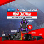 Win an AK Racing Overture Gaming Chair Bundle worth $478.90 or 1 of 7 Runner-up Prizes from MSI