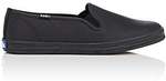 Women’s Keds Black Leather Slip on Shoes AUD $19.65 Free Delivery BarneysWarehouse