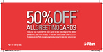 50% off All Greeting Cards at Australia Post 