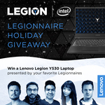 Win a Lenovo Legion Y530 Gaming Laptop Worth Over $1,500 from The Legionnaires