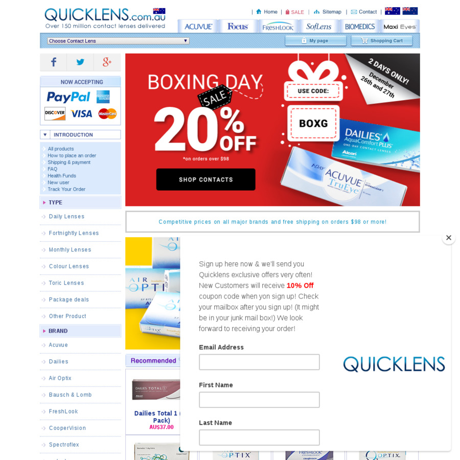 quicklens promotional codes