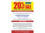WORD's 20% Off Sale