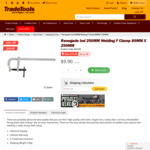 Renegade 250MM Welding F Clamp 80MM X 250MM $9.90 (Was $15.90) with Free Shipping to Some Areas @ Trade Tools