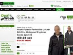 Huski Polaris Reversible Winter Jacket & 2pk Holeproof Explorer Socks for $59.95 – Free Delivery