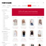 50% off All Sale Clothing + Free Shipping @ Sussan