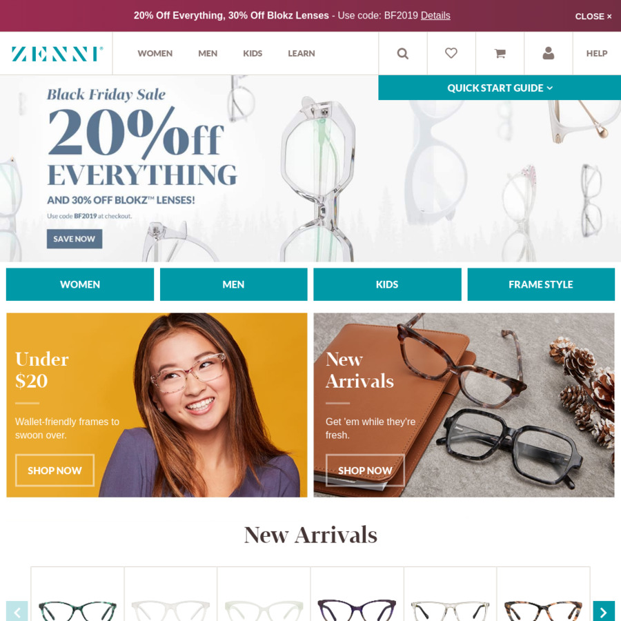 Zenni Optical 20% off Everything + 30% off Blockz Lenses - OzBargain
