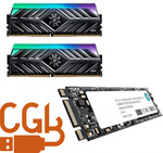 HP S700 500GB M.2 & ADATA D41 RGB 16GB 3200MHz C16 Bundle $200 + Delivery @ CGB Solutions