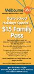 Melbourne's Rialto Observation Deck - Holiday special $15 Family Pass (normally $39.50)