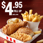 Fill up Box $4.95 until 4pm @ KFC (App)