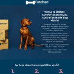 Win a 12 Month Supply of Fetched Premium Roo & Lamb Kibble Valued at $1188 from Fetched Co
