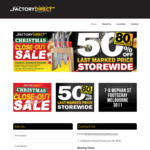 [VIC] 50% off Last Marked Price @ Five Star Factory Clearance Footscray