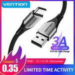 Vention 0.25m 3A USB to Type-C Cable US$0.39 (~A$0.51) Vention Official Store AliExpress
