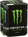 ½ Monster Energy Drink 500ml X4 Pack $6.10 ($6.25 in NSW) @ Woolworths