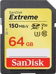 SanDisk Extreme 64GB SDXC Card $16.87 + Delivery ($0 with Prime/ $39 Spend) @ Memoski via Amazon AU
