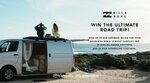 Win the Ultimate Road Trip worth $3,500 from Billabong