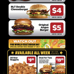 [QLD, NSW, SA, VIC] September Daily Deals $3- $5 (Every Mon to Wed) & All Week Deals via MyCarl's App @ Carl's Jr