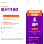 amaysim $40 Starter Pack 100GB for $15 28-Days for First Renewal Only, $40 28-Days Ongoing @ amaysim