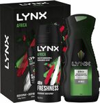 LYNX Giftset Africa Duo, 565ml $3 (RRP $12) + Delivery ($0 with Prime/ $39 Spend) @ Amazon AU