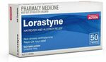 50x Generic Claratyne Alternate, Lorastyne Hayfever & Allergy Relief Tabs, Pharmacy Action $9.39 Shipped @ PharmacySavings