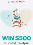 Win $500 by Signing up to Pearler Micro