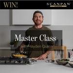 Win 1 of 2 Virtual Masterclasses, Scanpan CTX Frypan, a GLOBAL G2 Cooks Knife + Essential OXO Products from Scanpan
