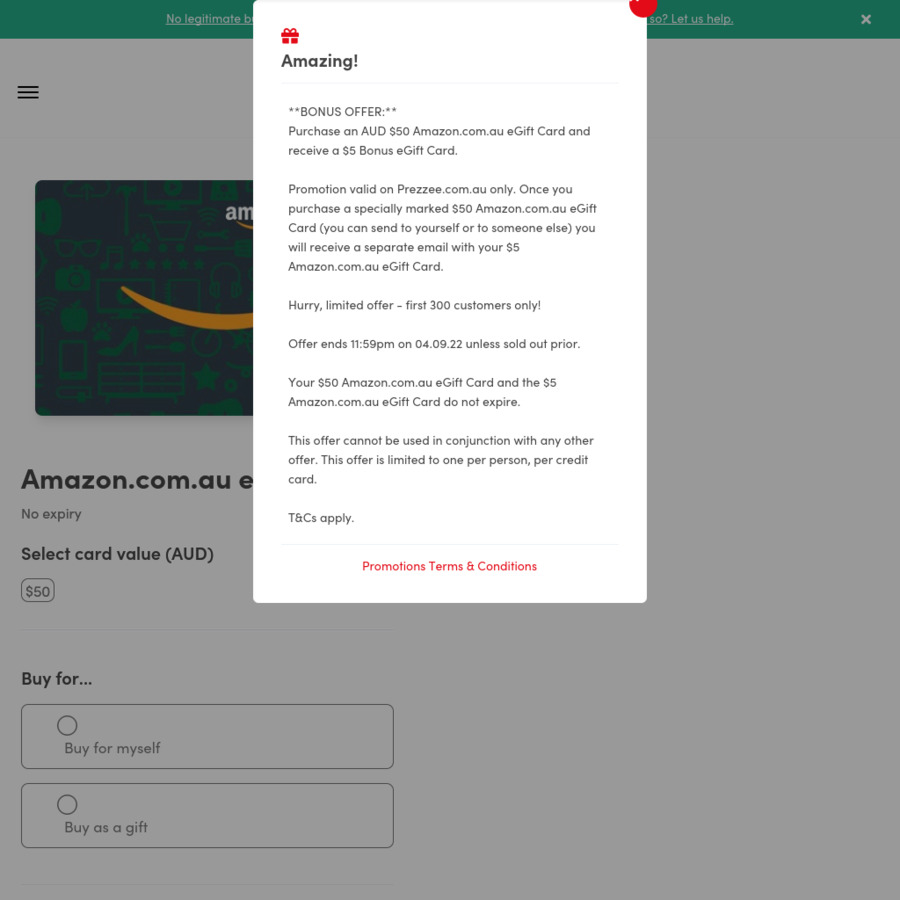 Buy a $50 Amazon eGift Card & Get a $5 Bonus Amazon eGift Card (Limited ...