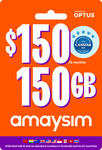 amaysim 6 Months 150 GB Prepaid $75 Delivered (Unlimited International Talk and Text to 42 Countries)
