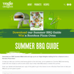 Win a Roccbox Pizza Oven Worth $799 and Veggie Delight Apron & Tongs Worth $35 from Vegie Delights
