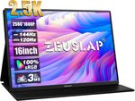 Zeuslap 16" 2.5K 144Hz Freesync Portable Monitor US$170.14 (~A$259.26) Delivered @ Zeuslap Official Store AliExpress