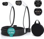 Type 2 to Type 2 EV Charging Cable for Electric Cars - 5.4m, 3-Phase, 32A, 22kW $217.49 Delivered @ Aruzpy via Amazon AU