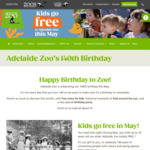 [SA] Free Entry for Kids (4-14 Years Old) with Paying Adult (up to 3 Kids Each) @ Adelaide Zoo