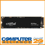 Crucial 4TB NVMe SSD's: P3 Gen 3 $295.20 (eB+ $287.82), P3 Plus Gen 4 $319.20 (eB+ $311.22) Delivered @ Computer Alliance eBay
