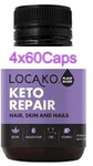 Locako Keto Repair Hair Skin and Nails 60 Capsules - 4 Bottles for $36.71 Delivered (except NT) @ OLIRIA