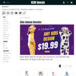 All Kid Onesies $19.99 + Delivery ($0 Pick up at Marrickville, NSW) @ KCM Australia