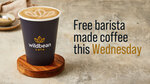 Free barista made coffee @ wildbean cafe / BP