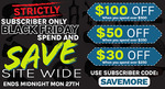 $100 off $500 Spend, $50 off $350, $30 off $250, Free Shipping with $79 Spend @ Pushys