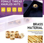 Threaded Inserts for Plastic (100-Pieces) from US$9 (~AU$12.80) & Free Delivery @ Kingroon