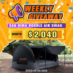 Win 1 of 4 San Hima Double Air Swags Valued at $510ea from VicOffroad
