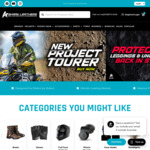 Motorcycle Apparel & Accessories: 15% off for First Time Buyers + Delivery ($0 with $200 Order) @ Shark Leathers