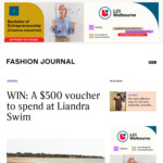 Win a $500 Liandra Swim Gift Voucher from Fashion Journal