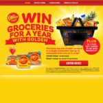 Win Groceries for a Year or 1 of 30 $250 Gift Card from Golden Bakery