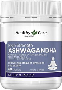 Healthy Care High Strength Ashwagandha - 60 Tablets $9.29 ($8.36 S&S) + Delivery ($0 with Prime/ $59 Spend) @ Amazon AU