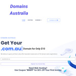 $8 .AU Domain Name for 1 Year (20% off) + Surcharge @ Domains Australia