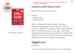 Vodafone $250 240GB 1 Year Prepaid Starter Pack & 2000 Everyday Rewards Points for $150 @ Woolworths (In-Store Only)