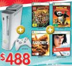 Xbox 360 Pro 60GB Kung Fu Panda / Lego Indiana Jones / Mirror's Edge $397 at Harvey Norman