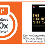 10x EDR Points on $20-$500 Variable Load TCN Luxury EFTPOS Gift Cards @ Woolworths