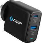 ZYRON PowaVolt 65W GaN 3 Charger 2-Port with 45W PPS for $23.99 + Delivery ($0 with $29.99 Spend) @ Zyron Tech AU